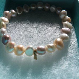 TOUS Gold TOUS Pearls Bracelet